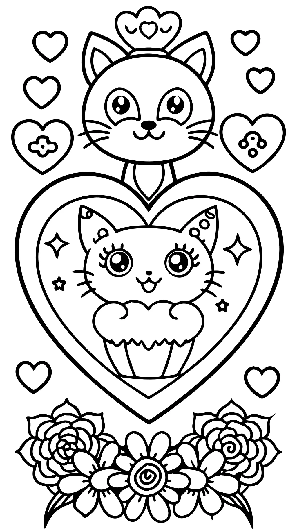 coloriages pour les valentines imprimables